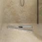 Preview: Duschabfluss mit Liniendesign Silber 70 cm Edelstahl 304