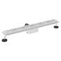 Preview: Duschabfluss mit Liniendesign Silber 70 cm Edelstahl 304