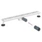 Preview: Duschabfluss mit Liniendesign Silber 80 cm Edelstahl 304