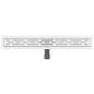 Preview: Duschabfluss mit Liniendesign Silber 80 cm Edelstahl 304
