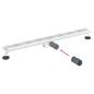 Preview: Duschabfluss mit Liniendesign Silber 90 cm Edelstahl 304