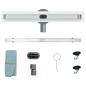 Preview: 360° Duschablauf mit slim Modell Silber 50 cm Edelstahl 304