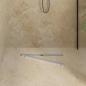 Preview: 360° Duschablauf mit slim Modell Silber 60 cm Edelstahl 304
