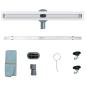 Preview: 360° Duschablauf mit slim Modell Silber 60 cm Edelstahl 304