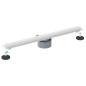 Preview: 360° Duschablauf mit slim Modell Silber 60 cm Edelstahl 304