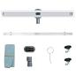 Preview: 360° Duschablauf mit slim Modell Silber 70 cm Edelstahl 304