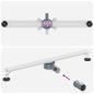 Preview: 360° Duschablauf mit slim Modell Silber 80 cm Edelstahl 304