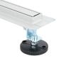 Preview: 360° Duschablauf mit slim Modell Silber 100 cm Edelstahl 304