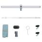 Preview: 360° Duschablauf mit slim Modell Silber 100 cm Edelstahl 304
