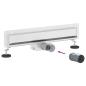 Preview: Wandmontierter Duschablauf Silber 50 cm Edelstahl 304