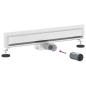 Preview: Wandmontierter Duschablauf Silber 60 cm Edelstahl 304