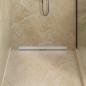 Preview: Wandmontierter Duschablauf Silber 80 cm Edelstahl 304