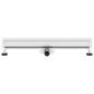 Preview: Wandmontierter Duschablauf Silber 80 cm Edelstahl 304