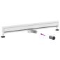 Preview: Wandmontierter Duschablauf Silber 100 cm Edelstahl 304