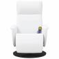 Preview: Massage Relaxsessel Weiß 71 x 90 x 105 cm Kunstleder