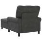 Preview: ARDEBO.de - Lounge-Liege mit Kissen Schwarz 91 x 157 x 91 cm Antikes PU