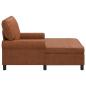 Preview: Lounge-Liege mit Kissen Braun 91 x 157 x 91 cm Antikes PU