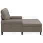 Preview: Lounge-Liege mit Kissen Grau 91 x 157 x 91 cm Antikes PU