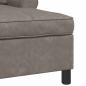 Preview: Lounge-Liege mit Kissen Grau 91 x 157 x 91 cm Antikes PU
