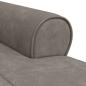Preview: Lounge-Liege mit Kissen Grau 91 x 157 x 91 cm Antikes PU