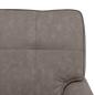 Preview: Lounge-Liege mit Kissen Grau 91 x 157 x 91 cm Antikes PU