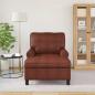 Preview: Lounge-Liege Glänzendes Braun 91 x 157 x 91 cm Antikes PU