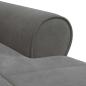 Preview: Lounge-Liege mit Kissen Dunkelgrau 91 x 157 x 91 cm Samt