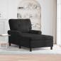 Preview: ARDEBO.de - Lounge-Liege mit Kissen Schwarz 91 x 157 x 91 cm Samt