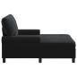 Preview: Lounge-Liege mit Kissen Schwarz 91 x 157 x 91 cm Samt