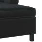 Preview: Lounge-Liege mit Kissen Schwarz 91 x 157 x 91 cm Samt