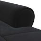 Preview: Lounge-Liege mit Kissen Schwarz 91 x 157 x 91 cm Samt