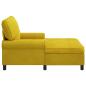 Preview: ARDEBO.de - Lounge-Liege mit Kissen Gelb 91 x 157 x 91 cm Samt
