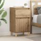 Preview: ARDEBO.de - Nachttisch 2 pcs Artisan-Eiche 40 x 35 x 70 cm Holzwerkstoff