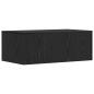 Preview: Wandtisch Schwarz Eichen-Optik 80 x 45 x 30 cm Holzwerkstoff