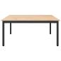 Preview: ARDEBO.de - Couchtisch Natur 100 x 100 x 45 cm Massives Kiefernholz