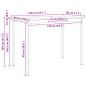 Preview: ARDEBO.de - Bartisch Natur 110 x 55 x 105 cm Massives Kiefernholz