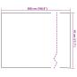 Preview: Statische Fensterfolie Blumen-Muster 45 x 500 cm PVC