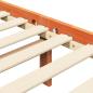 Preview: Bettrahmen 2 pcs Wachsbraun 160 x 200 cm Massives Kiefernholz