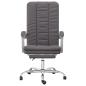 Preview: Bürostuhl mit Liegefunktion Grau Kunstleder
