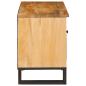 Preview: TV-Schränk mit Regal Braun 80 x 33,5 x 46 cm Massivholz Mango