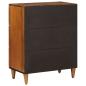 Preview: Sideboard Walnuss 60 x 33,5 x 75 cm Massivholz Mango