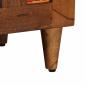 Preview: Nachttisch Braun 50 x 33 x 60 cm Massivholz Mango