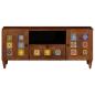Preview: TV-Schränk mit Tür Walnuss 105 x 33,5 x 46 cm Massivholz Mango