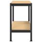 Preview: Werkbänke mit Regal Schwarz 81 x 41 x 145 cm Holzwerkstoff