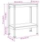 Preview: Werkbänke mit Regal Schwarz 81 x 41 x 145 cm Holzwerkstoff