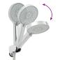 Preview: Duschkopf Set Chrom G 1 / 2 Zoll