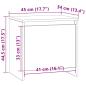 Preview: Nachttisch Altholz 45 x 34 x 44,5 cm Holzwerkstoff