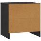 Preview: Nachttisch Schwarz Eichen-Optik 45 x 34 x 44,5 cm Holzwerkstoff