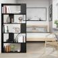 Preview: Bücherregal 80 x 24 x 159 cm Holzwerkstoff Schwarz Eichen-Optik