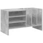Preview: Schallplattenschrank Beton Grau 78,5 x 35 x 45 cm Holzwerkstoff